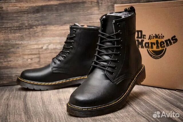Красивые мужские зимние ботинки фото Ботинки DrMartens 1460 Зима купить в Москве Личные вещи Авито