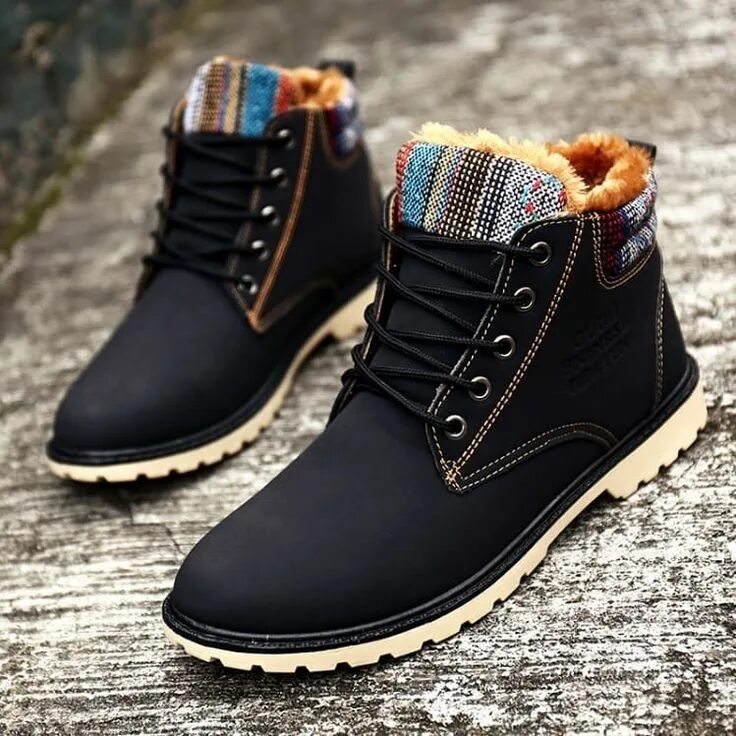 Красивые мужские зимние ботинки фото ARCTIC - by @kickslogix at www.kickslogix.com Priced at $69 & available in Black