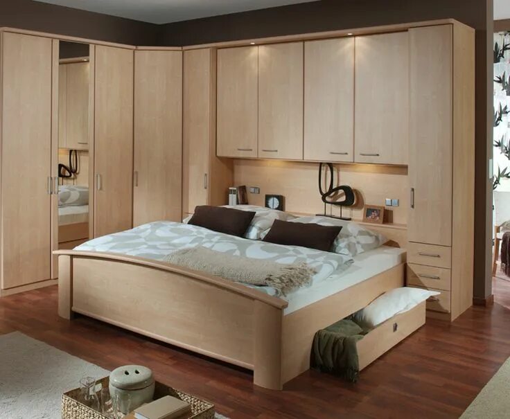 Красивые недорогие спальни фото Blue bedroom Bedroom furniture design, Simple bedroom, Light oak bedroom furnitu