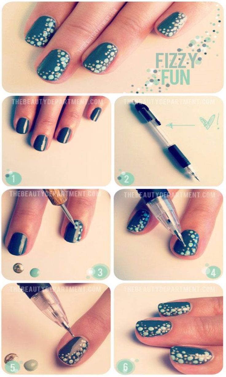 Красивые несложные маникюры Check this free iOS app with lots of DIY Project Ideas Unhas decoradas, Unhas bo