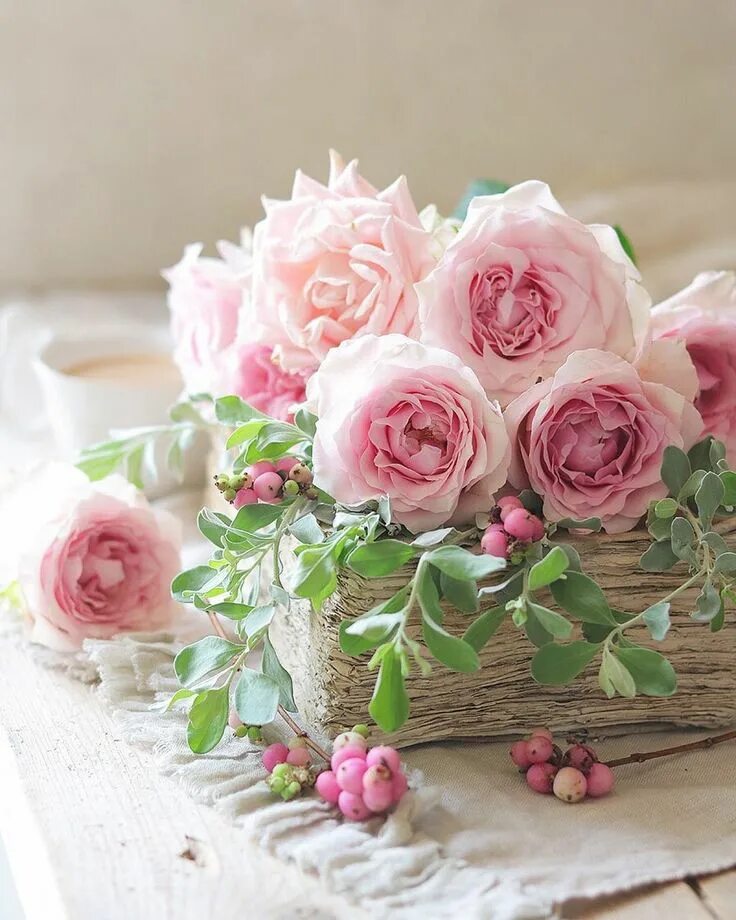 Красивые нежные фото с днем рождения Pin on Flowers Pink flowers, Beautiful flower arrangements, Flower arrangements
