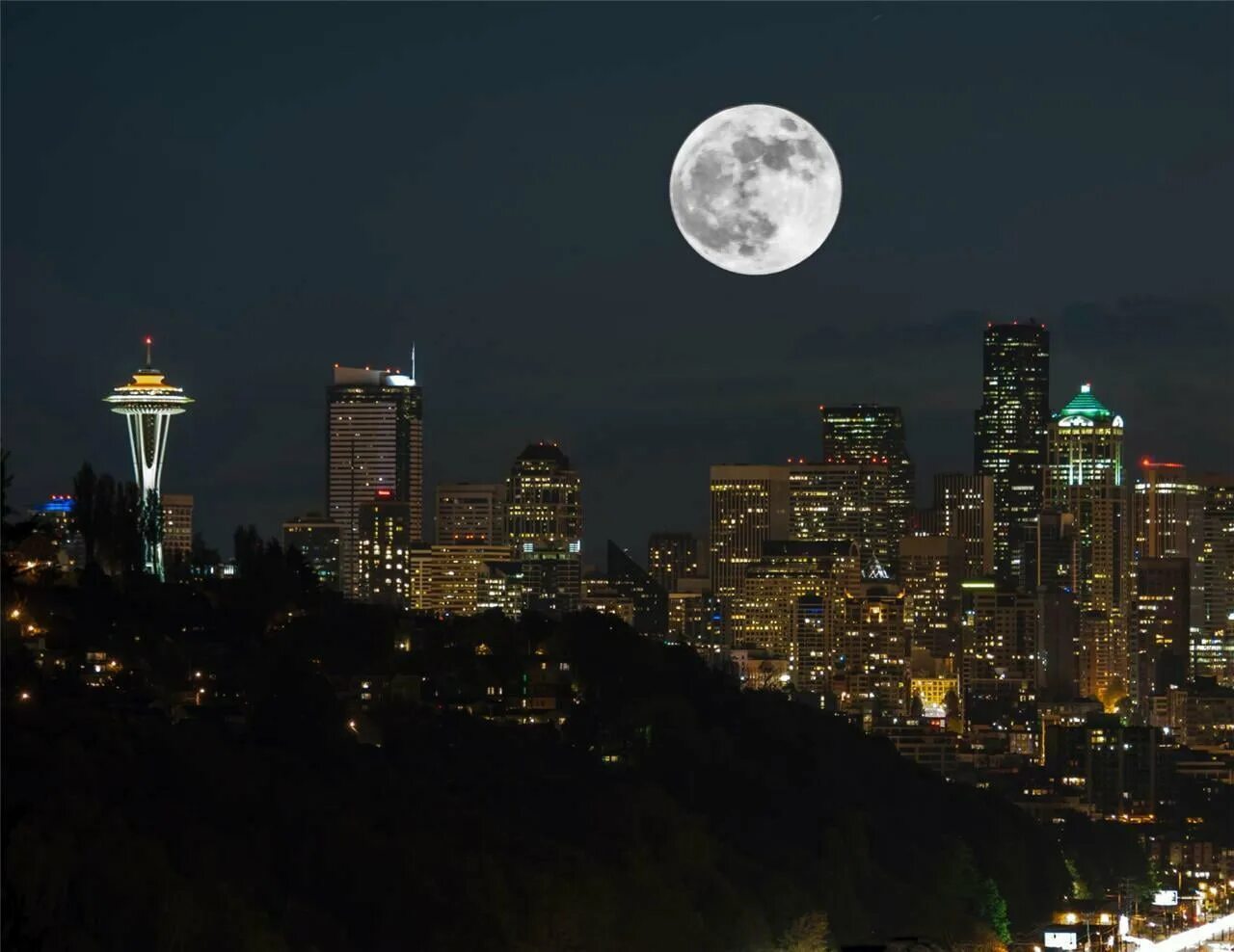 Красивые ночные фото луны Laminated Poster Super Moon Supermoon Educational Big Sky Full Poster Print 24 x