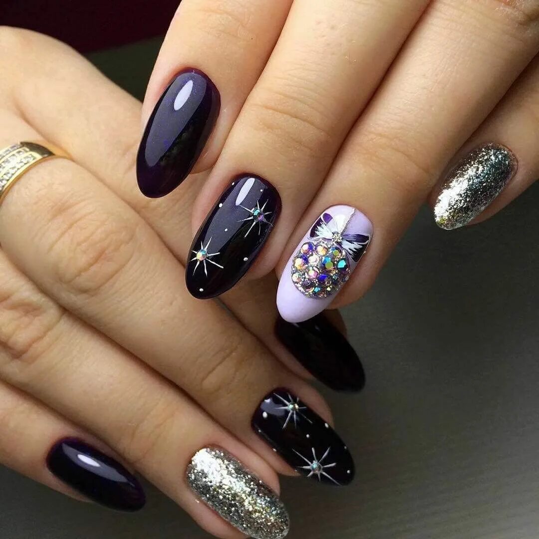 Красивые ногти дизайн фото новинки 24 года Nail Art #4578 - Best Nail Art Designs Gallery BestArtNails.com Unghie natalizie