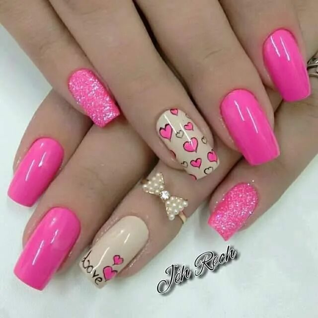 Красивые ногти дизайн фото розовые Nail Art #334 - Best Nail Art Designs Gallery BestArtNails.com Best nail art des