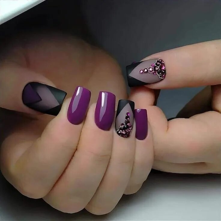 Красивые ногти дизайн новинки квадрат Pin by Marise Carbolin on Jóias de unha inspiração Short coffin nails designs, C