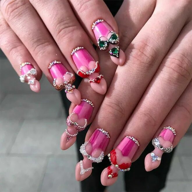 Красивые ногти маникюр фото интересные Pin by Lady L (LILY) on Fruitlicious nails Nails, Instagram nails, Pointed nails