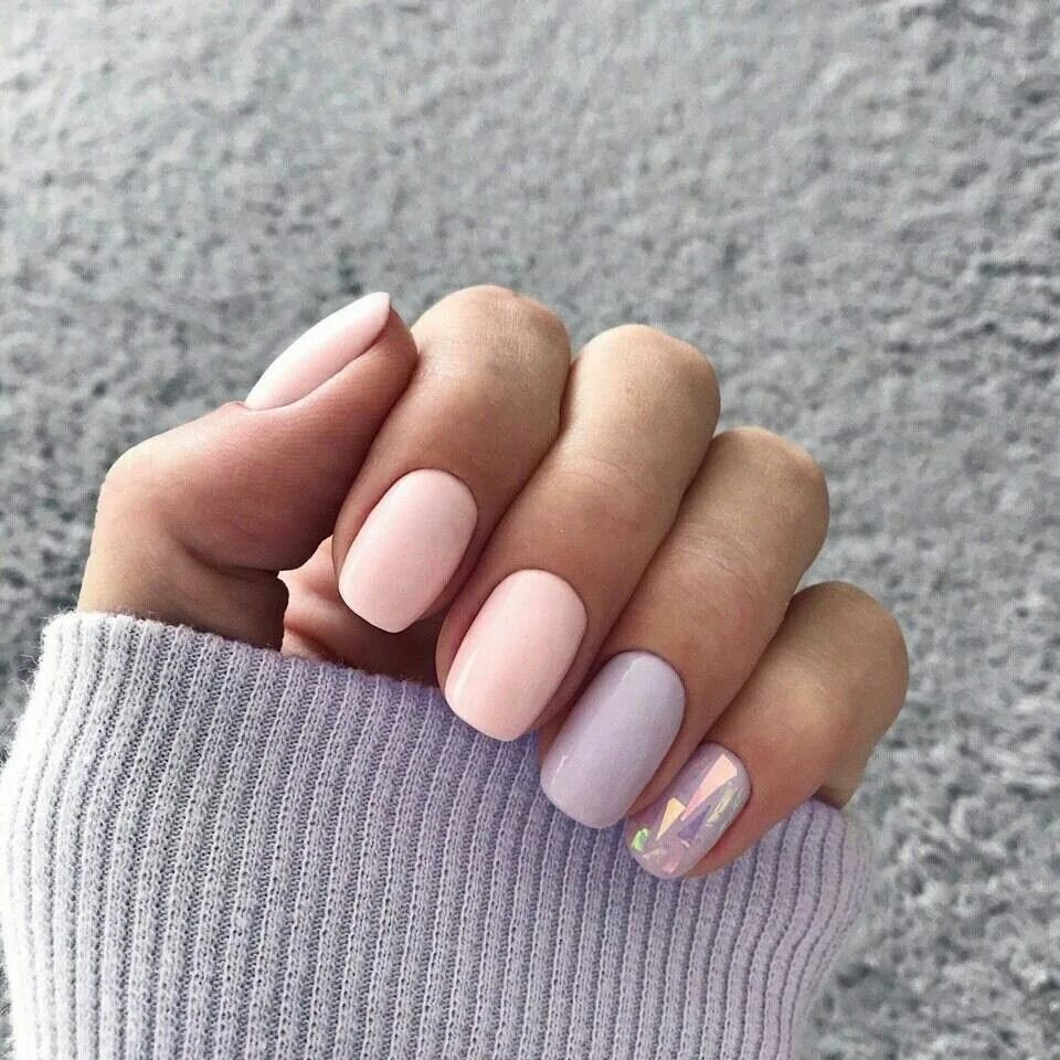 Красивые ногти маникюр на короткие нежные оттенки Pin on uñas Gel nails, Nails, Trendy nails