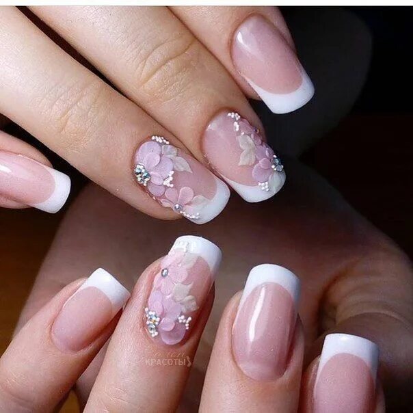Красивые ногти маникюр нежные френч Pin by Karla Machado on nails Pretty nails, Hippie nails, Nail manicure