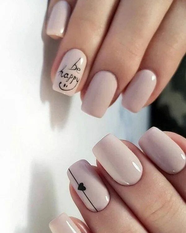 Красивые ногти маникюр нежные тона с рисунком 80+ Easy Valentine's Day Nail Art Ideas Designs 2021 Valentine nail art, Nail ar