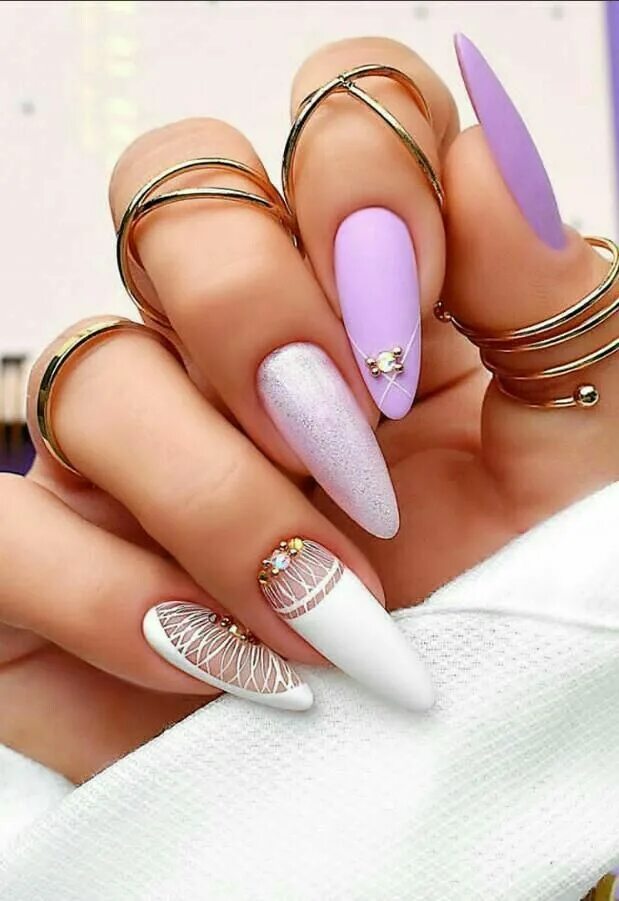 Красивые ногти модные тенденции Pin on ☆ nail design ☆ Almond nail art, Almond nail, Nail art designs