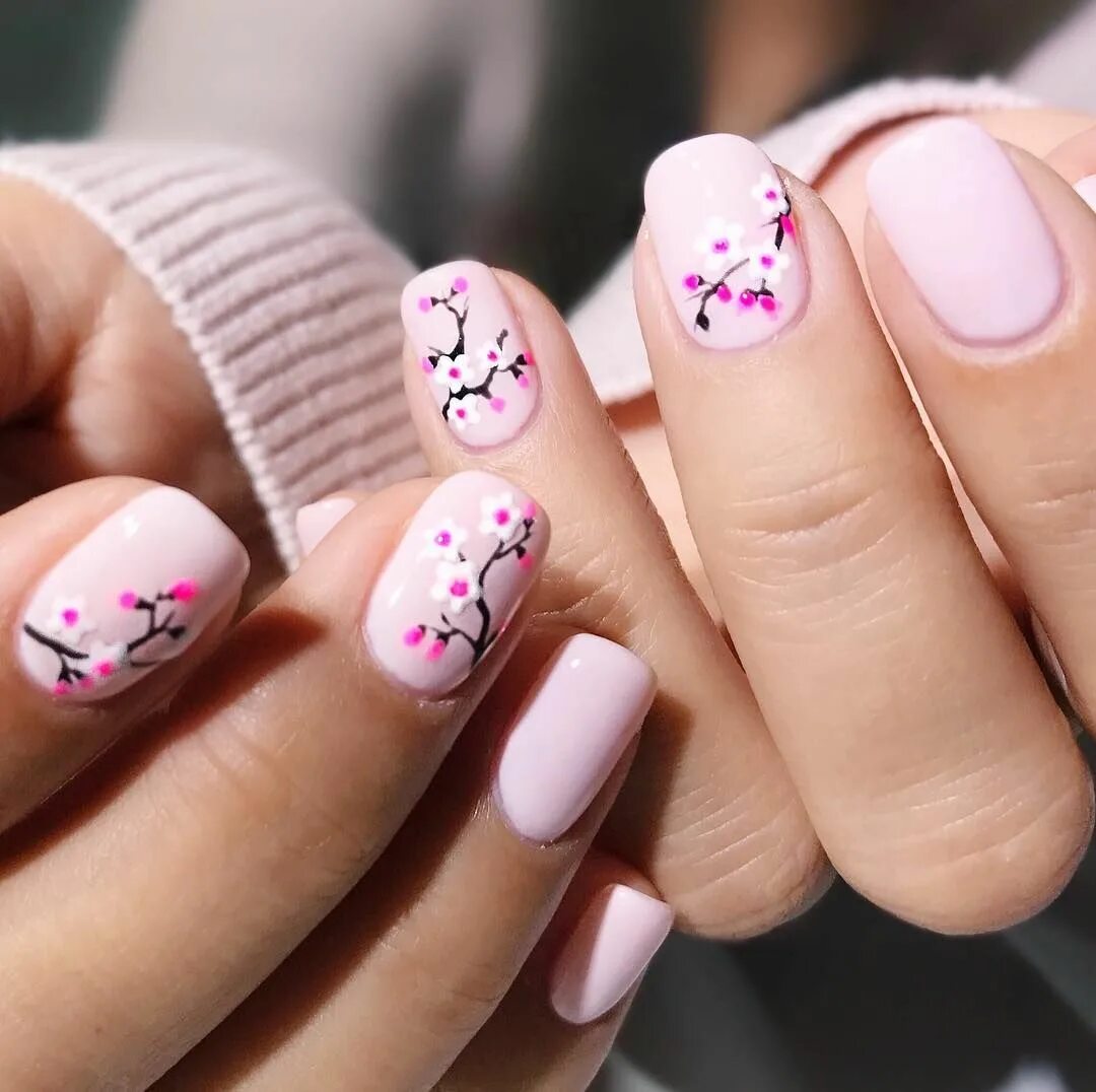 Красивые ногти не яркие легкие маникюр 1,767 Likes, 54 Comments - ❤ Hang Nguyen ❤ (@flowidity108) on Instagram: "Cherry