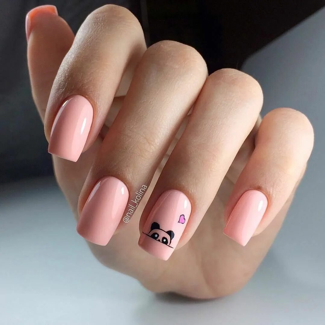 Красивые ногти не яркие легкие маникюр Фотографии на стене сообщества Pretty nails, Heart nails, Pink acrylic nails