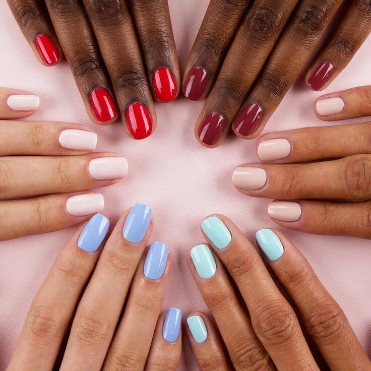 Красивые ногти покрытие маникюр @essie on Instagram: "getting our manis ready for #nationalnailpolishday like...