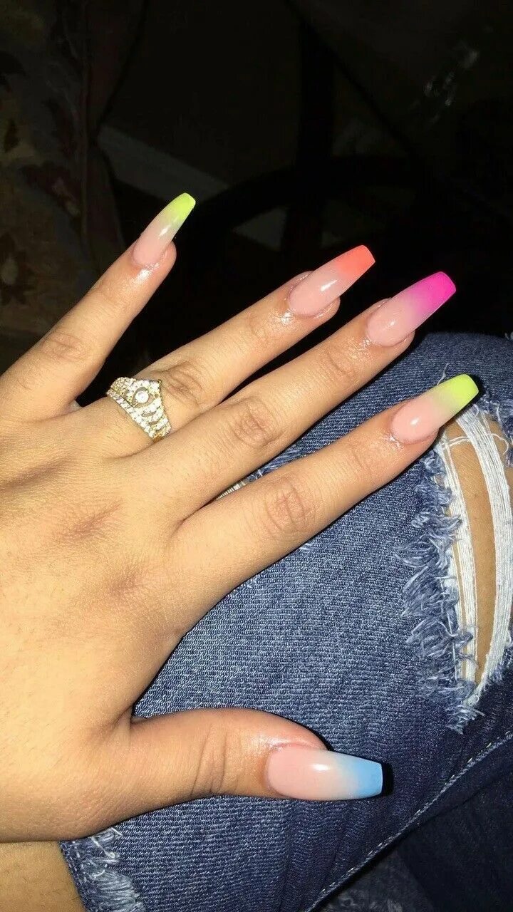 Красивые ногти в домашних условиях фото Pinterest @teethegeneral Coffin nails designs, Cute acrylic nails, Nails