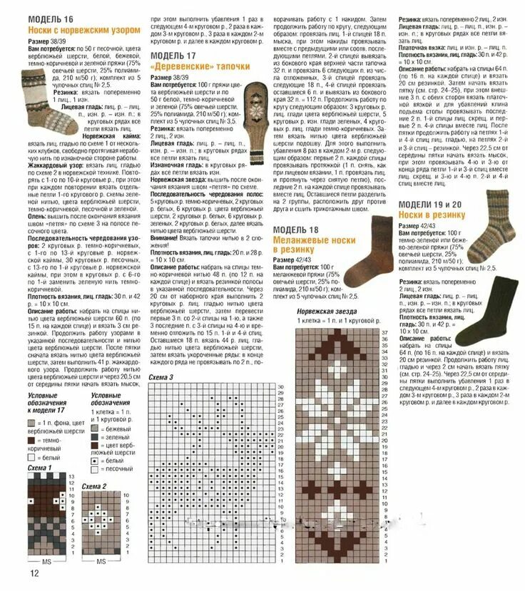 Красивые носки жаккардовым вязанием спицами со схемами Пин на доске Knitting and crochet Вязание, Схемы вязания, Носки