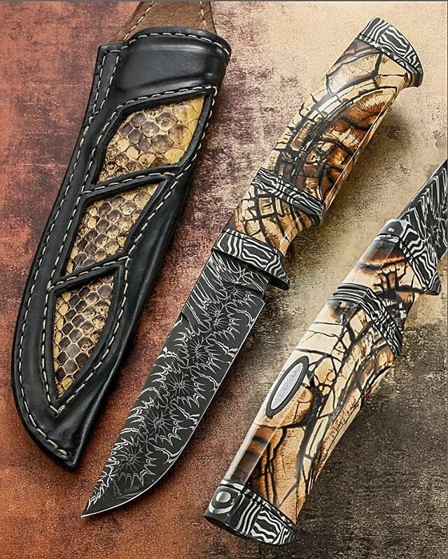 Красивые ножи ручной работы фото Patrick Teyke from Germany is making great steel and complicated knives. This on