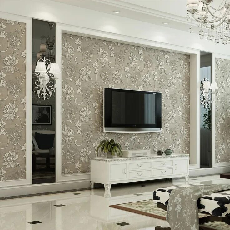 Красивые обои в гостиную фото дизайн Pin by Elena Pikusina on Интерьер, Interior Living room designs, Living room dec