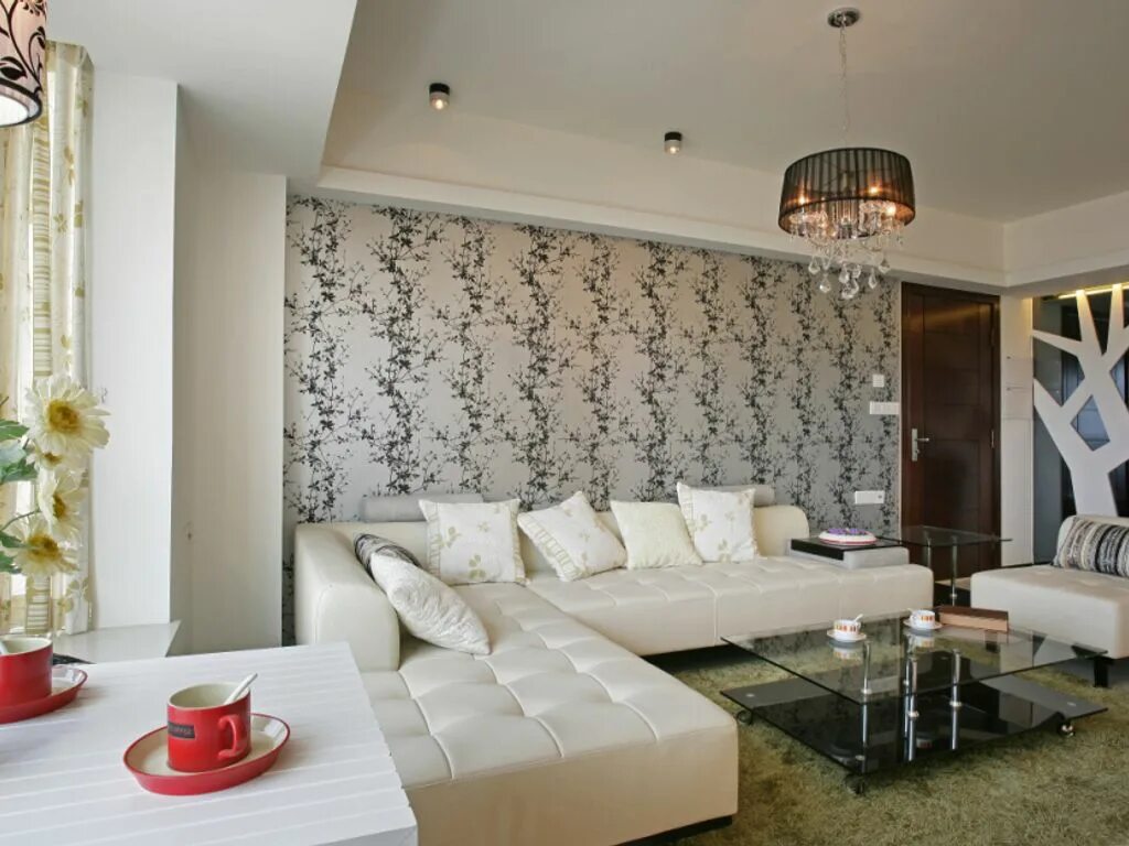 Красивые обои в современном стиле фото 4 room luxury Flat for rent in Xinghan Street, Suzhou, Jiangsu Sheng - 21553322 