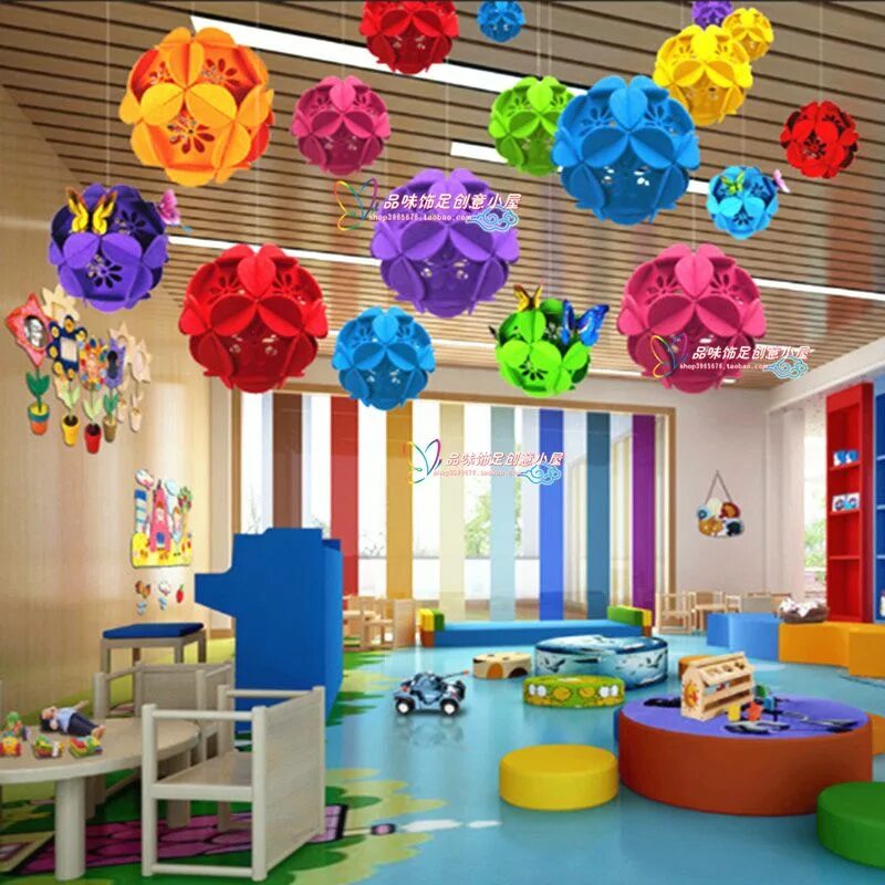 Красивые оформления детского сада USD 5.34 Shopping mall decoration supplies store opening ceremony Ceiling ha. Cl
