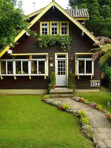 Красивые оформления домов недорого в деревне 1394 Wohnung, Brasilien, Garten