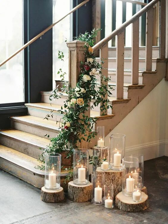 Красивые оформления лестниц Treppen bei Ihrer Hochzeit? Entdecken Sie diese unglaublich schönen Dekorationsi