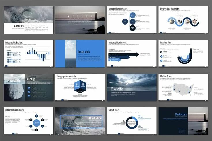 Красивые оформления powerpoint Wave Powerpoint presentation design, Presentation templates, Presentation design