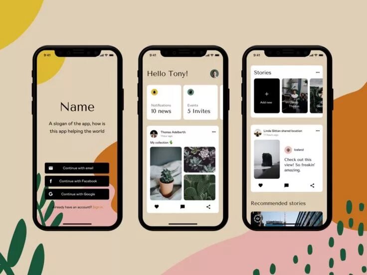 Красивые оформления приложений Lucie Bajgart App template design, Mobile app design inspiration, Web app design