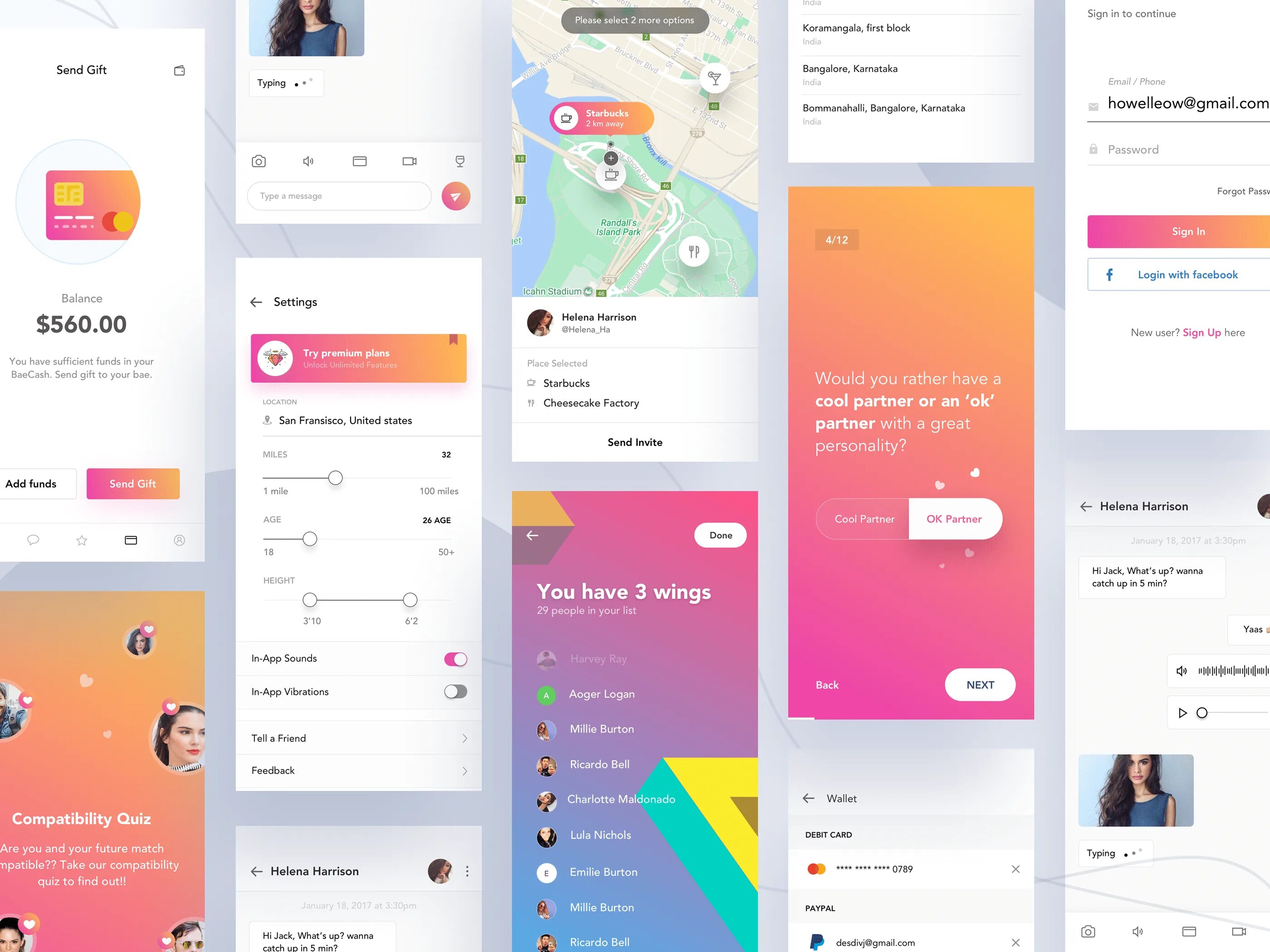 Красивые оформления приложений Mobile App or Website design in Ui Ux Design :: Behance