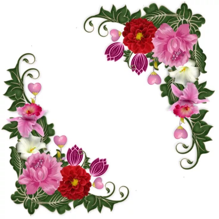 Красивые окантовки для оформления LAMINAS PARA DECOUPAGE 3 (pág. 729) Aprender manualidades es facilisimo.com Flor
