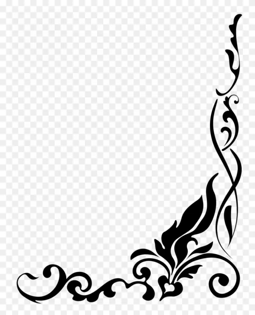 Красивые орнаменты для оформления текста Clip Art Wedding - Wedding Clipart - FlyClipart Flower border clipart, Flower cl