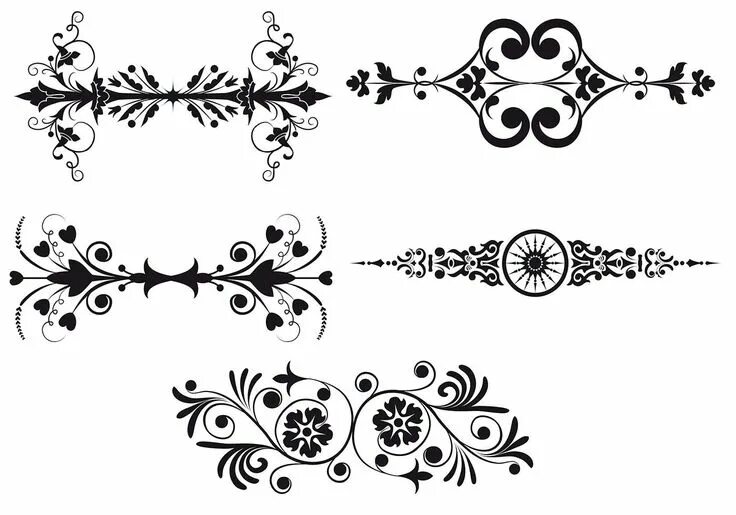 Красивые орнаменты и узоры для художественного оформления Pin by battula arjun on s Art nouveau floral, Art deco pattern, Art deco borders