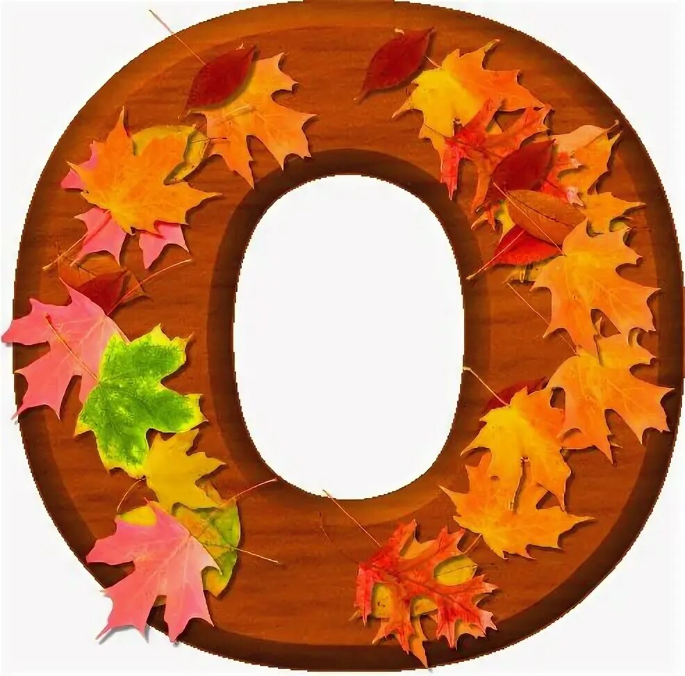 Красивые осенние буквы для оформления Presentation Alphabets: Cherry Wood Leaves Letter O Lettering, Alphabet, Paper c
