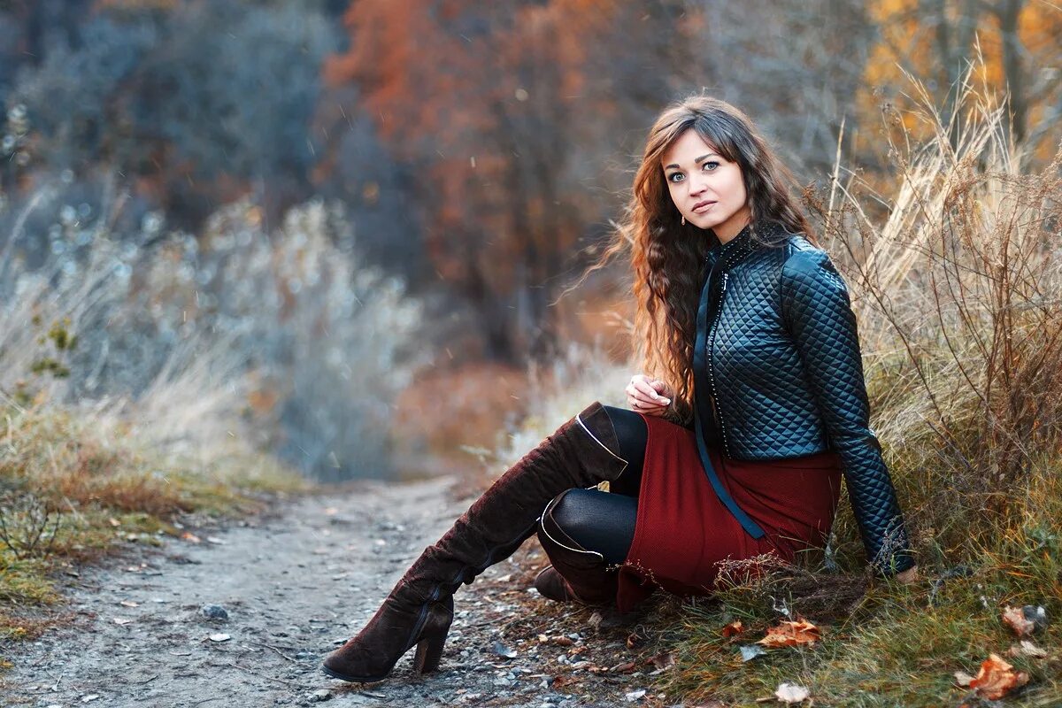 Красивые осенние фото девушек на природе Wallpaper : sunlight, forest, fall, model, winter, fashion, spring, Evgeniya, Ru