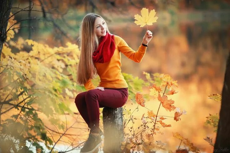 Красивые осенние фото девушек на природе Pin by Кристина Иванова on Фотографии Blonde girl, Model, Blonde