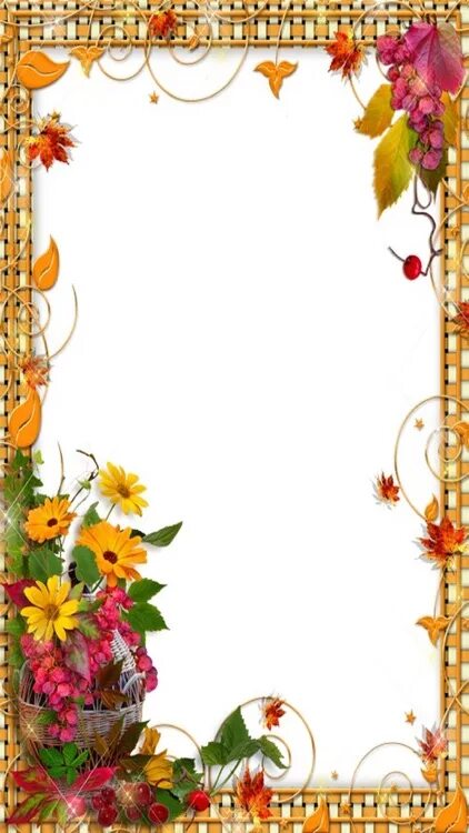 Красивые осенние рамки для оформления текста Garden Wallpapers Garden Frames Garden Games by Janice Ong