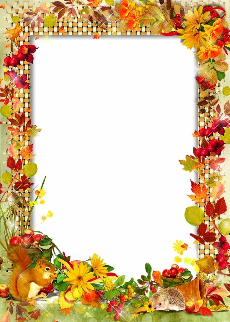 Красивые осенние рамки для оформления текста Fall Frame Thanksgiving wallpaper, Paper background, Flower frame