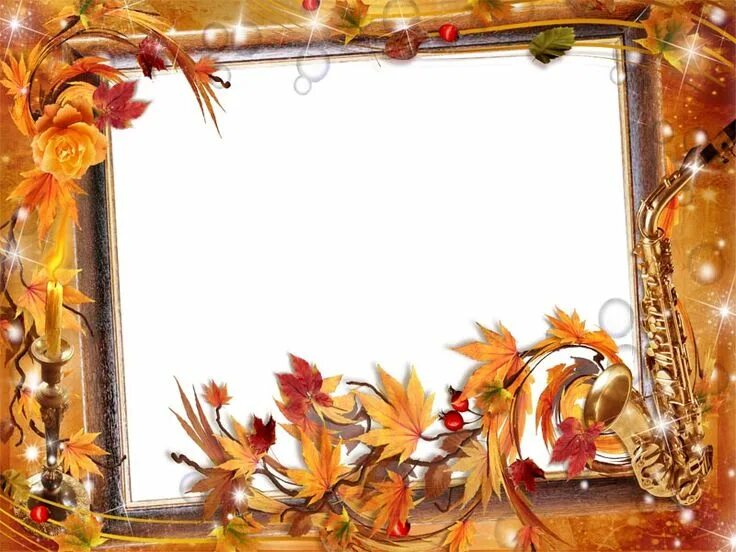 Красивые осенние рамки для оформления текста September 2012 elxa Fall picture frame, Photo frame design, Unique picture frame