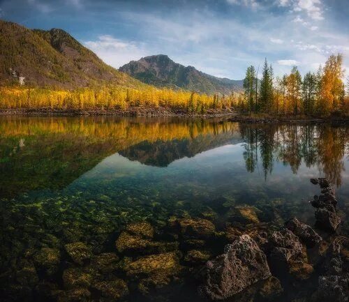 Красивые озера россии фото Осень на озере Олон-Нур.... Photographer Konstantin Pinigin