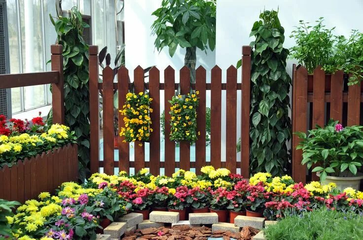 Красивые палисадники для частных домов фото 101 Different Types of Fence Styles for Your Yard (2022 Guide) Fence design, Bac