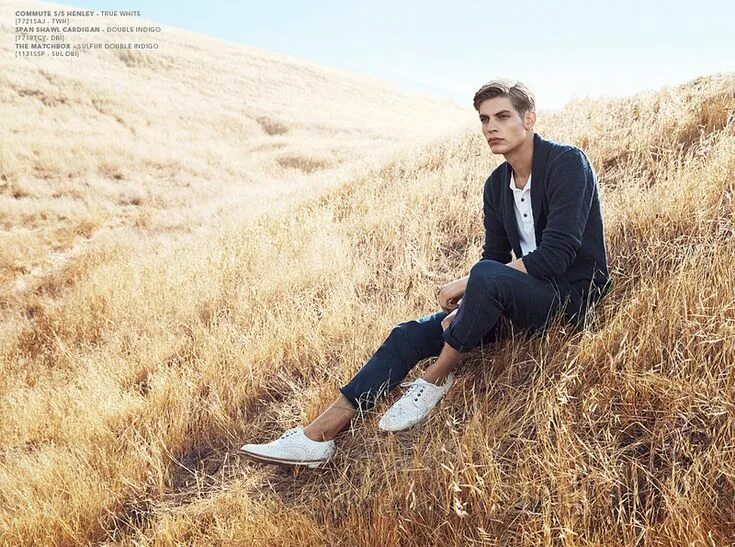 Красивые парни на природе фото AG Jeans Spring/Summer 2014 Campaign Featuring Baptiste Radufe - The Fashionisto