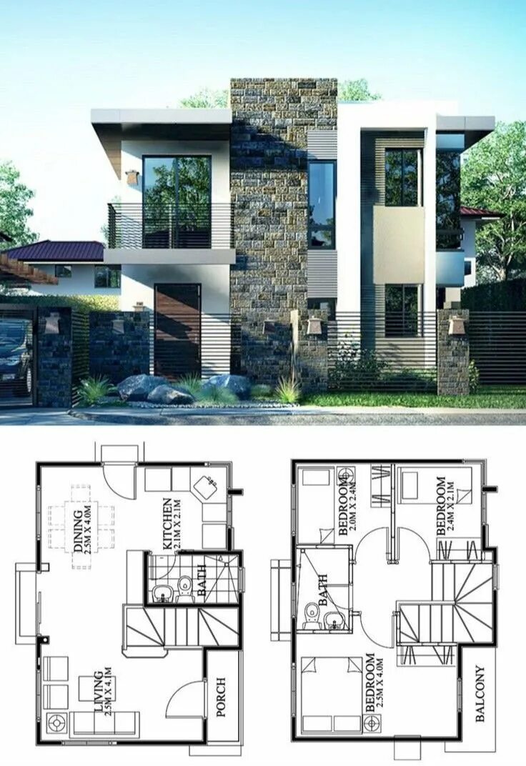 Красивые планировки домов 2 этажа хай тек Проекты домов plan