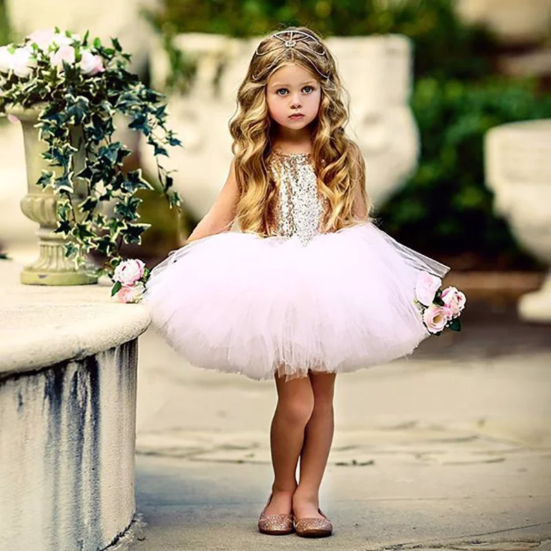 Красивые платье девочке фото Sleeveless Girls Dress 2019 Summer Kids Dresses for Girls Ball Gown Kawaii Girls