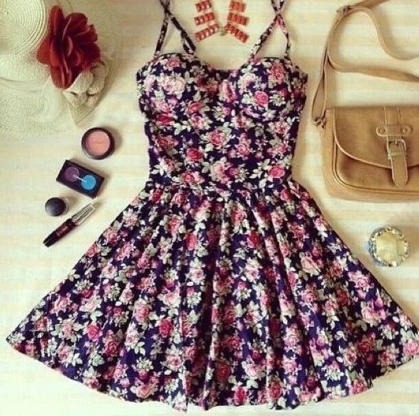Красивые платья фото без девушек dress floral floral dress skater dress bustier dress short mini frill the workin