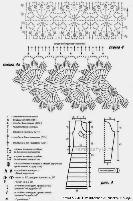 Красивые платья крючком со схемами Veronica crochet y tricot... Вязание, Схемы вязания крючком, Схемы вязания