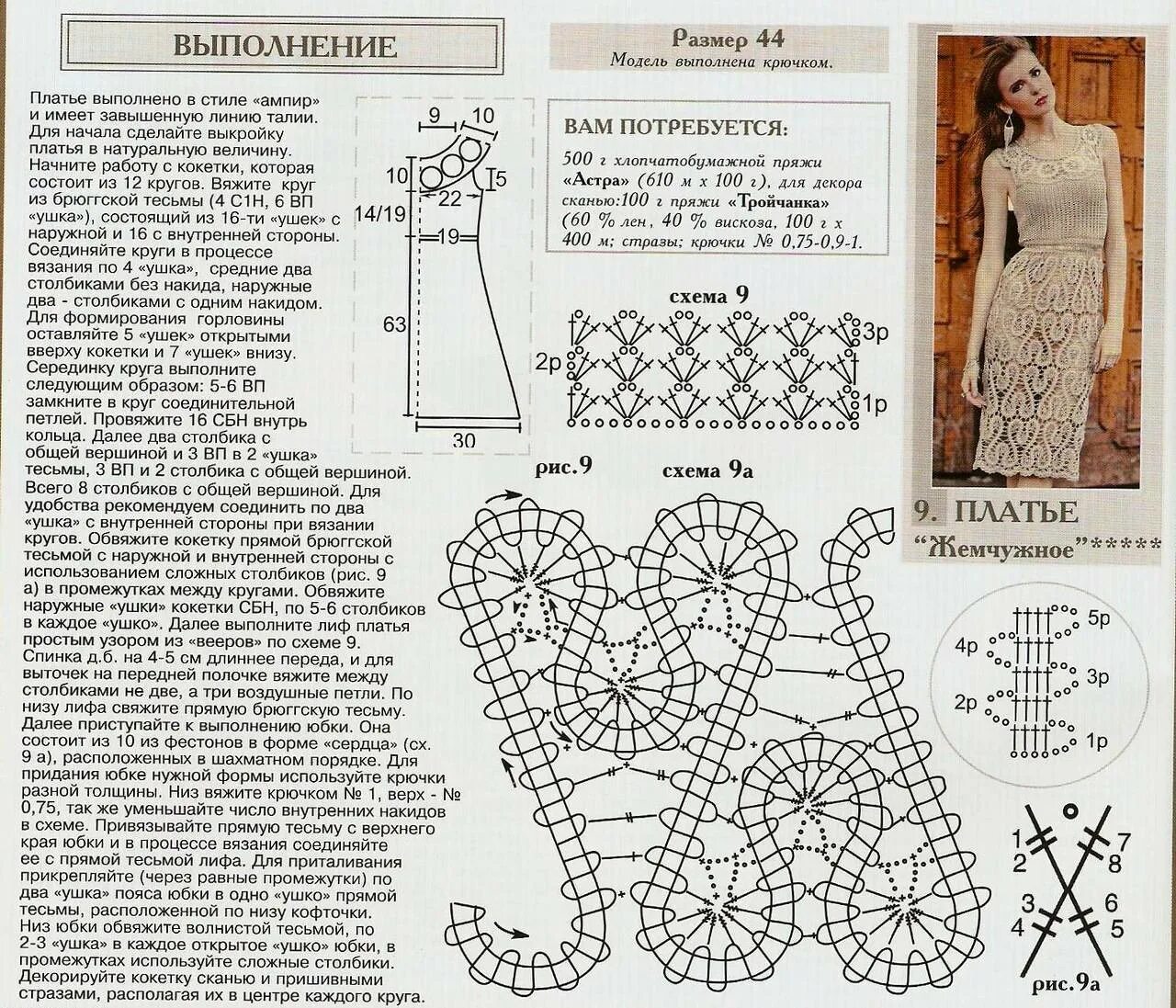 Красивые платья крючком со схемами Новые модели крючком схемы и описания