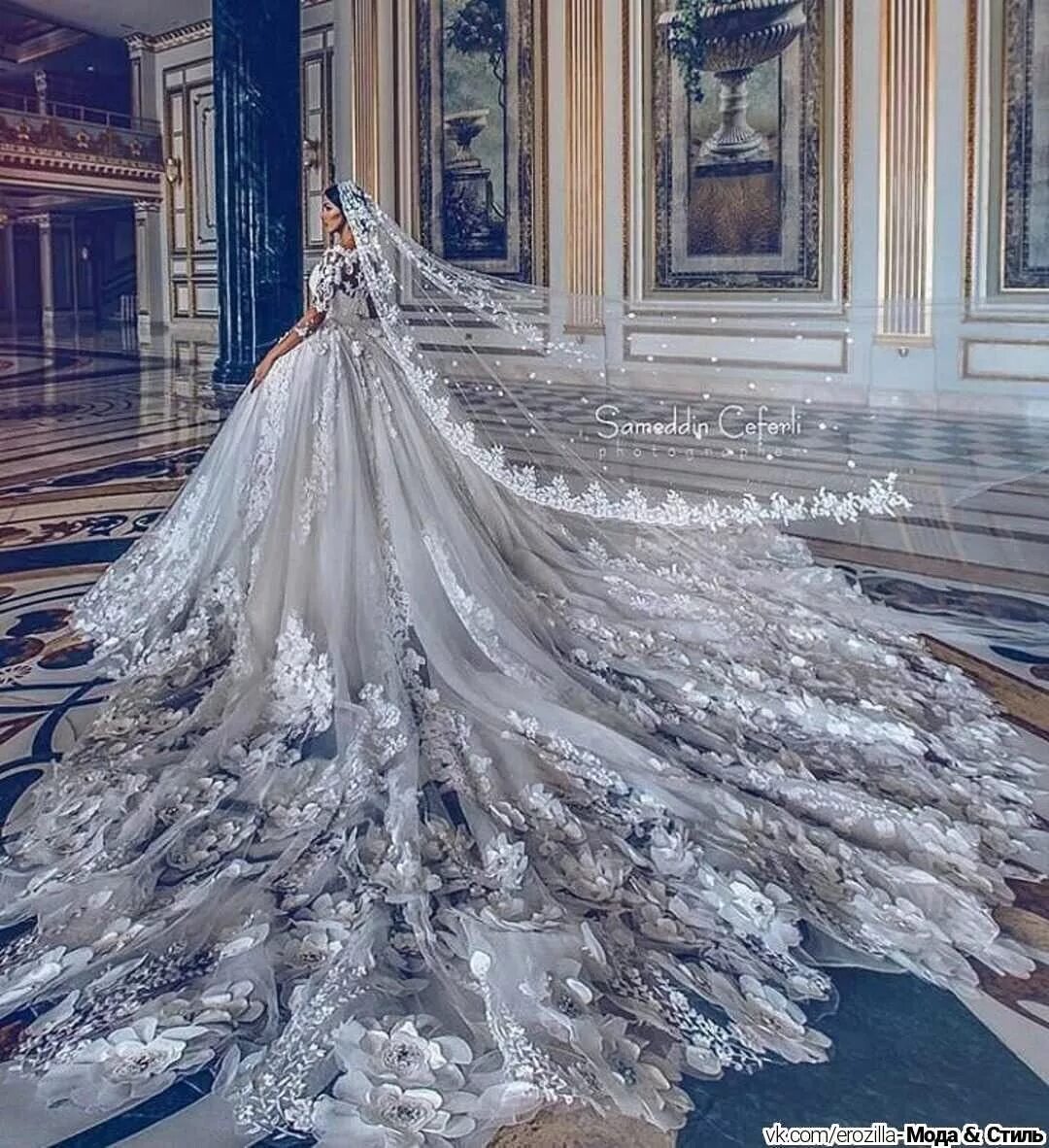 Красивые платья мира фото Pin by Анюта Бадеян on Одежда Flowery wedding dress, Ball gowns wedding, Wedding