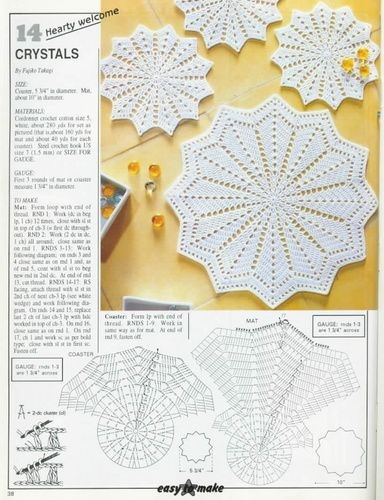 Красивые подставки крючком схемы Gallery.ru / Foto #34 - 90 - tr30935 Crochet doily diagram, Crochet doilies, Cro