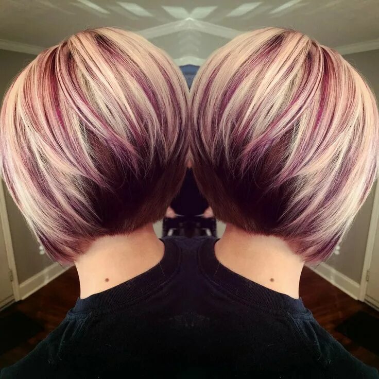 Красивые покраски волос фото короткие волосы Модные прически и стрижки - Разное OK.RU Short hair cuts, Short hair color, Peek
