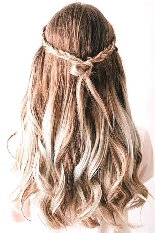Красивые полураспущенные прически 64 gorgeous messy wedding updos Down hairstyles, Dance hairstyles, Long hair sty