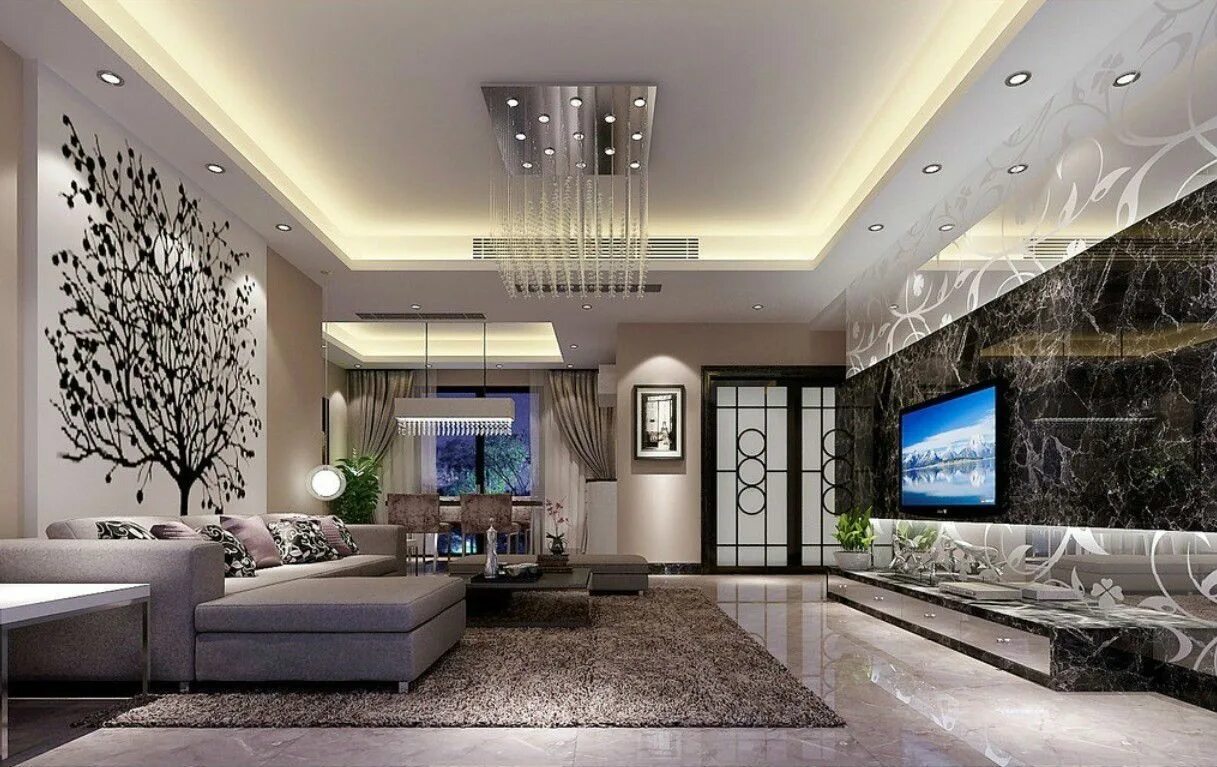 Красивые потолки для зала фото дизайн modern asma tavan ile ilgili görsel sonucu Latest living room designs, Bedroom d